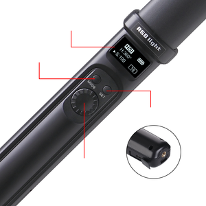 Handheld Photography <span class=keywords><strong>Light</strong></span> Profession eller <span class=keywords><strong>LED</strong></span>-Video lichts tab <span class=keywords><strong>12</strong></span> Lichteffekt CRI 96 Wiederauf ladbarer Akku Zweifarbiger RGB-Stick - Product Image 4