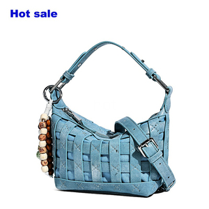 Летняя сумка <span class=keywords><strong>2026</strong></span>: дизайнерская плетеная сумка-кроссбоди из искусственной кожи, модная мини-сумка для женщин - Product Image 6