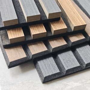 Minimalist Acoustic Panels MDF Wood Grain Design Sound Absorption Living Room Wall Decor - Product Image 3