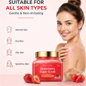<span class=keywords><strong>Exfoliante</strong></span> Corporal Vegano con Aroma a Fresa, <span class=keywords><strong>Miel</strong></span>, Azúcar, Manteca <span class=keywords><strong>de</strong></span> Karité <span class=keywords><strong>y</strong></span> Cúrcuma - <span class=keywords><strong>Exfoliante</strong></span> Blanqueador <span class=keywords><strong>y</strong></span> Suavizante - Product Image 6
