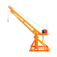 Mini-Bauaufzug 200kg 12m, 220V/380V Drehkran, Reinkupfermotor, Verdrehsicheres Stahlseil