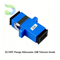 Attenuator Serat Optik SC/UPC Flange Female to Female Tetap 5dB 10dB 15dB untuk Pusat Data 5G FTTH CATV