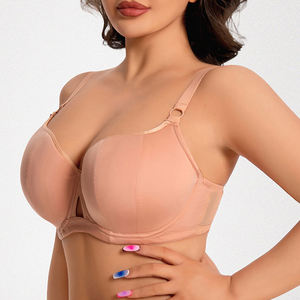 <span class=keywords><strong>Reggiseno</strong></span> Ingrosso con Ferretto Push-Up <span class=keywords><strong>Taglie</strong></span> UE 75-95DEFGHI, Coppe Grandi e <span class=keywords><strong>Taglie</strong></span> <span class=keywords><strong>Forti</strong></span> per Donna, Sottile in Maglia con Schiena a U, in Nylon/Elastan, Modello Raccogliente - Product Image 4