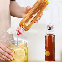 Botol Madu Ramah Lingkungan Food-grade, Anti Bocor, Plastik PET 100ml/250ml/500ml untuk Soda, Selai, Sirup & Bumbu