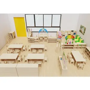 Moetry-diseño de guardería, madera, preescolar, proveedor de muebles para aula