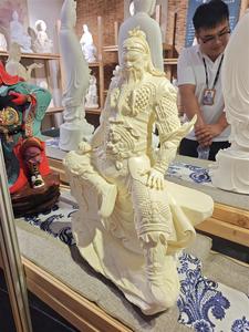Buda sentado Guangong, escultura de estatua Guan Yu, estatua <span class=keywords><strong>Kwan</strong></span> Kong piedra Natural china tamaño personalizado primera decoración de piedra - Product Image 6