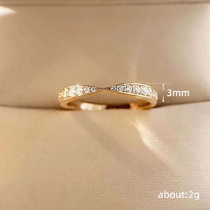 Anello Q389 in Oro Rosa con Diamante, Classico Taglio Brillante Rotondo, Colore G Naturale, Peso Totale 0,5 Carati, per Fidanzamento Femminile - Product Image 2