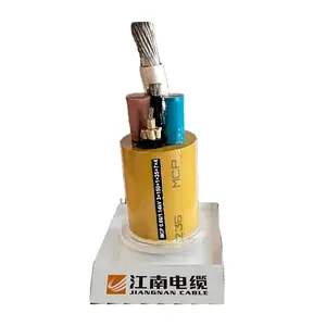 JIANGNAN MCP 0,66/1,14 Shearer Cable de alimentación de minería flexible con revestimiento de goma blindado