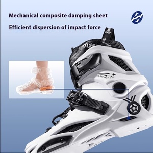 Patins à roulettes professionnels <span class=keywords><strong>RST</strong></span> G18 avec semelle intermédiaire en carbone pour adultes, étudiants universitaires, patins à roulettes d'hiver, caractéristiques de course multifonctionnelles - Product Image 4