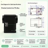 Moteur sans noyau à double arbre avec encodeur magnétique 360 degrés TTL Serial Bus, compatible Microduck Servo Hugging Face, pour robot bipède