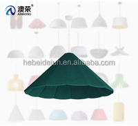 AORONG Usine d'origine Polyester PET Feutre Perturbation sonore Plafonniers suspendus Matériau recyclé Abat-jour en feutre acoustique