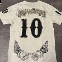 T-shirt oversize d'été imprimé sur mesure pour hommes 240 grammes bonne qualité 100% coton à manches courtes avec motif de lettres vente en gros