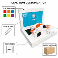 Soporte para Teléfono con Diseño de Gato Blanco y Naranja, 187 Piezas, Bloques de Construcción 3D, DIY, MOC, Juguete de Construcción, Marca Privada OEM