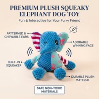 Jouets à mâcher interactifs en velours de maïs avec couineur intégré pour chiens de petite/moyenne taille - Durables, pour le nettoyage des dents et le soulagement de l'ennui