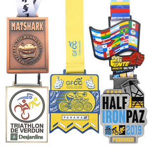 Médailles personnalisées en émail souple avec logo sur mesure pour événements sportifs, médailles de course pour les finalistes, fabricant de médailles sportives, conception gratuite, médailles 5K 10K 21K - Product Image 6