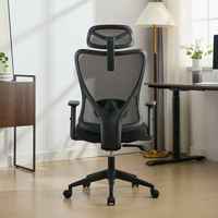 Chaise de bureau de direction moderne de luxe ergonomique pivotante en maille pour patron/secrétaire, réglable, en métal, fer, contreplaqué et plastique