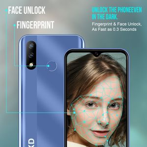 KXD D68S Asli Smartphone Android, 2GB + 32GB, Buka Kunci Wajah 6.088 Inci Quad Core Hingga 1.5GHz 4G SIM Ganda Ponsel Bermerek (Biru) - Product Image 3