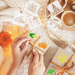 ชุดลายฉลุสำหรับฤดูใบไม้ร่วงขนาดเล็ก3นิ้วขนาด56แพ็คสำหรับงานประดิษฐ์ทำด้วยตัวเองเครื่องประดับไม้ผ้าตกแต่งหน้าต่างสำหรับภาพวาด - Product Image 3