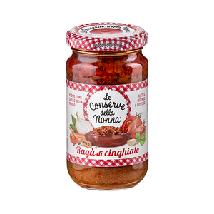 Conservas de la Abuela: Embutido de Jabalí Salvaje 190g X 6 piezas, Aderezo Perfecto para Pasta - Product Image 1