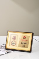 Badge souvenir de retraite personnalisé, médaille métallique gravée au laser écologique, plaque d'autorisation métallique, carte d'honneur, certificat