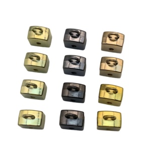 Usine directe 12mm cordon rond boucles ceinture fin cordon sangles vis portefeuille sangle capuchons cordon extrémités accessoires en métal pour sacs - Product Image 1