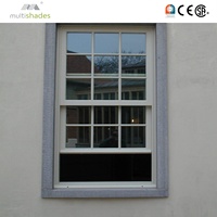 Fenêtre à double battant sur mesure multicolores avec moustiquaire pour espaces extérieurs – Vente en gros