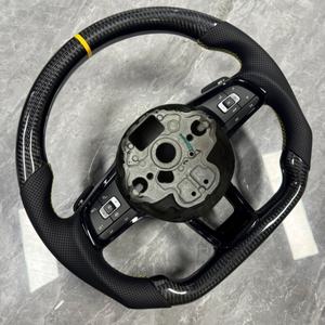 Volant en fibre de carbone pour Volkswagen <span class=keywords><strong>Golf</strong></span> Mk7 Mk6 Mk5 Mk4 7.5 Gti Polo Gts Gtd Gte GtR Passat Cc R-line 2015-2019 - Product Image 1