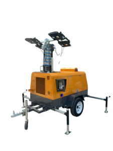 Tour d'éclairage diesel simple pour travaux de construction et miniers, état neuf ou d'occasion, avec composants essentiels du moteur - Product Image 2