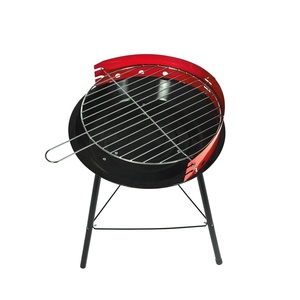 Ortable 14 Inch teteel harharcoal arbecue OUND riririll con Adjustable ooooking eight para Garden arty ututdoor amping - Product Image 3