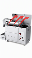 Nouvelle machine à torréfier automatique industrielle à gaz et électrique en acier inoxydable pour arachides, noix et noix de cajou