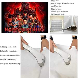 Decoraciones de Cumpleaños de Stranger Things Temporada 5, Banner y Fondo de Stranger para Fiestas Infantiles, Personalizables - Product Image 6