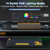 Clavier de jeu mécanique 75% Gasket Gaming BT filaire 2.4G sans fil RGB à touches interchangeables anglais arabe