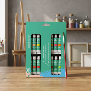 High Quality Yover YV-FOP032 32colors 32pcs 12ml Artist Gouache <b>Paint</b> <b>Set</b> on Paper for Professional Artists and Beginners - Product Image 3