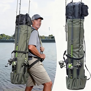 Bolsa de Pesca de Gran Capacidad y Alta Calidad, Bolsa de Transporte de Aparejos de Pesca Plegable de Tela Oxford Resistente, Mochila de Pesca para Hombres y Mujeres - Product Image 1