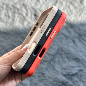 เคสโทรศัพท์หนังลายลิ้นจี่แบบแม่เหล็ก รุ่น V-L01 Classic สำหรับ iPhone 15 16 17 Pro Max เคสโทรศัพท์มือถือสุดหรูสำหรับนักธุรกิจ - Product Image 6
