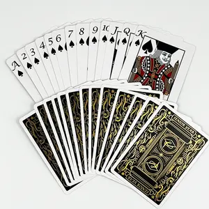 Rekabetçi fiyat kağıt iskambil kartları özel Logo iskambil kartları Rfid Casino Poker güverte iskambil kartları