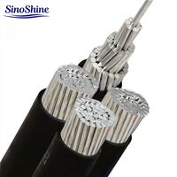 Cable de Alimentación de Aluminio XLPE PVC de 4 Núcleos, 150/185/240 mm², Cable Subterráneo Blindado STA, 0.6 1kV YJLV22, Cable Eléctrico IEC 60502-1