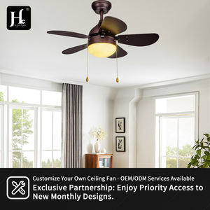 ห้องนั่งเล่นเรียบง่าย ห้องรับประทานอาหาร ห้องนอน ไฟบ้าน พัดลมเพดานสไตล์อเมริกัน ไฟพัดลมเพดานแบบหรี่แสงได้รุ่นใหม่ - Product Image 5