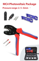 Kit d'outils de sertissage solaire manuel, connecteurs solaires, clés à tuyaux pour l'assemblage de câbles de panneaux solaires, systèmes photovoltaïques, OEM, acier au carbone