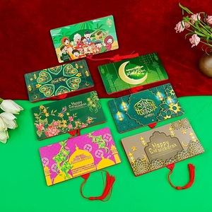 Bán Buôn Tùy Chỉnh Eid Mubarak Tiền Malaysia Màu Xanh Lá Cây Phong Bì Eid Món Quà Chào Mừng Tiền Phong Bì Tùy Chỉnh In Logo - Product Image 4