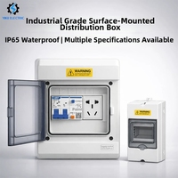 Boîtier de distribution de circuits d'éclairage extérieur étanche IP65 en ABS pour électronique et instruments, adapté à diverses applications
