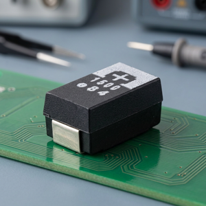 ตัวเก็บประจุแทนทาลัมโพลิเมอร์แบบติดตั้งบนพื้นผิว 2R5TPE1500MF SMD 1500uF 20% สำหรับประกอบวงจรอิเล็กทรอนิกส์ - Product Image 3