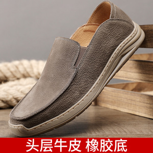 Chaussures bateau en daim à enfiler, bout rond, semelle extérieure en EVA, respirantes, chaussures décontractées pour hommes, printemps - Product Image 5