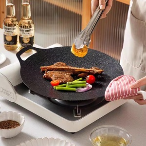 Outdoor Camping Barbecue Plate Portable Picnic Pot Rice Stone Non-stick Barbecue Plate - Product Image 2