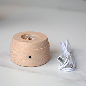 Xoay quả bóng ánh sáng pha lê với cơ sở gỗ, dẫn đêm đèn cho phòng ngủ trang trí nội thất, hiện đại môi trường xung quanh ánh sáng món quà lịch thi đấu - Product Image 6