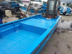 Bateau de pêche <span class=keywords><strong>en</strong></span> fibre de verre Bateau de pêche utile bateau de pêche à bas prix avec bande de pare-chocs à vendre - Product Image 6