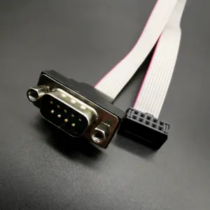 DB9至10引脚RS232 M/F IDC扁平带状电缆