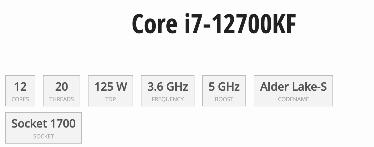 I7-12700KF [Nuevo en caja con garantía de 3 años]