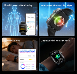 F330 1.9" Full Touch Screen ECG Watch with Blood Oxygen 50 Sports Modes IP65 <b>Waterproof</b> SOS Fall Detection Smartwatch - Product Image 4