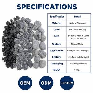 <span class=keywords><strong>Ghiaia</strong></span> Decorativa Naturale Colorata in Pietra Blu per Parchi, Cortili e Paesaggistica di Ville - Product Image 4